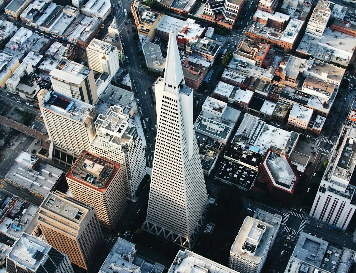 Aerial view of the San Francisco skyline