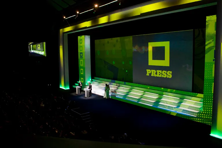 Awards ceremony at the Cannes Lions festival