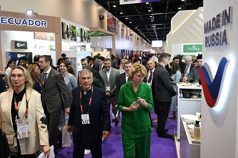 Busy national pavilion at Gulfood 2026 in Dubai