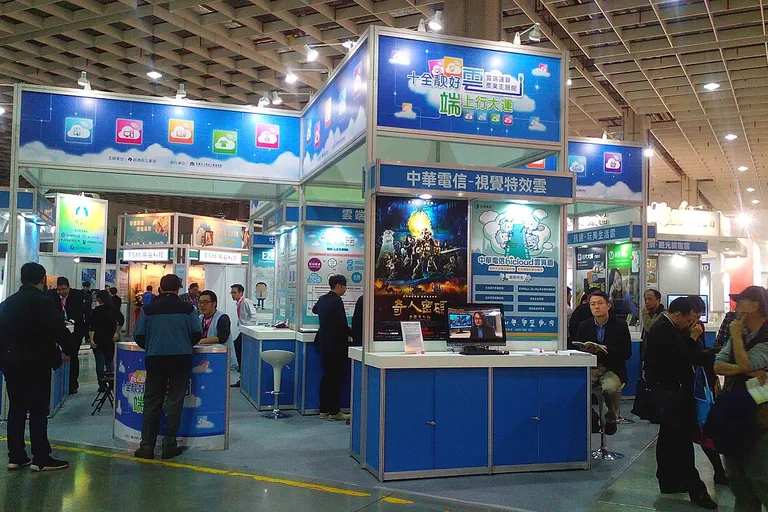 Cloud computing pavilion at the Smart City Expo in Taipei