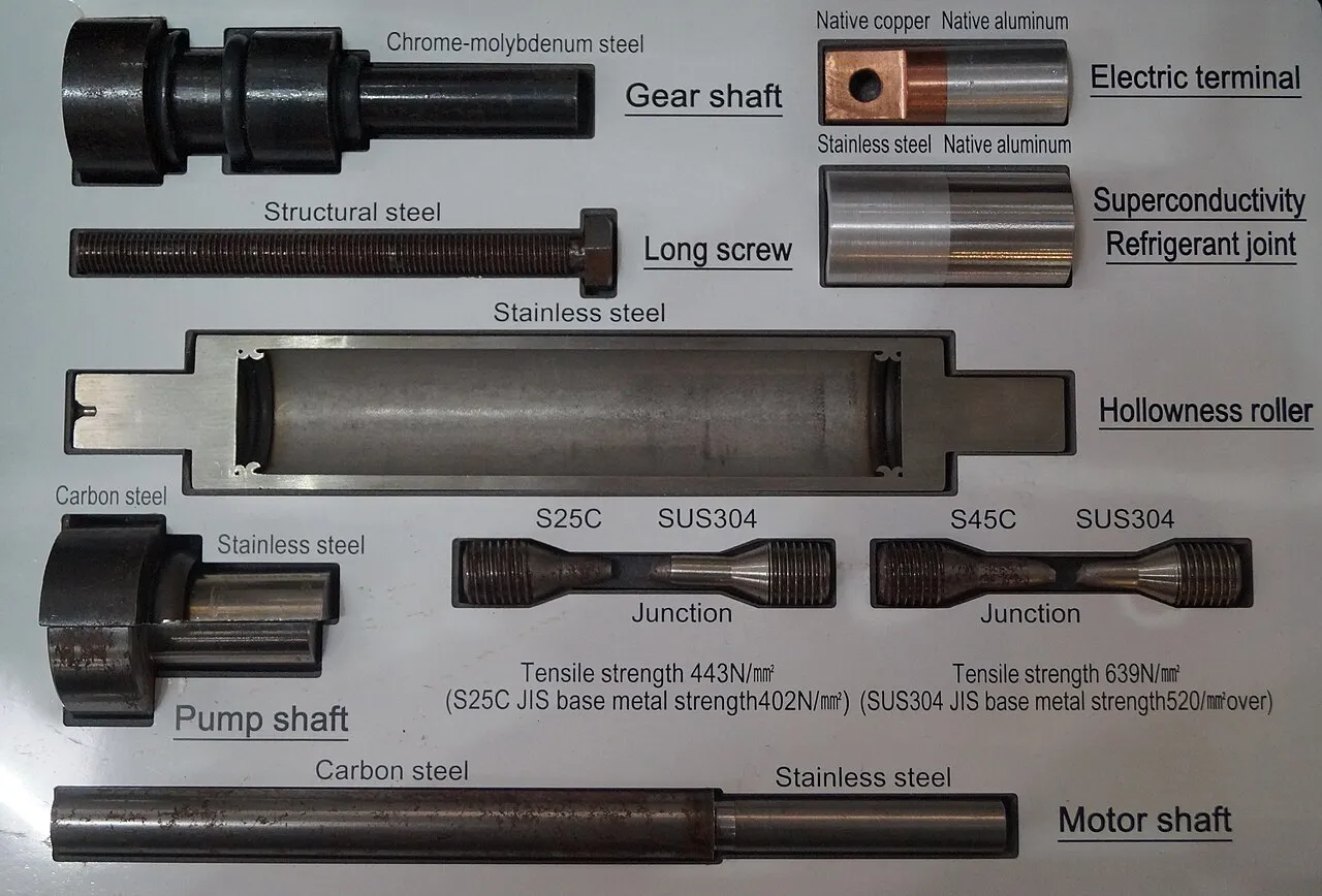 Products of a Korean machine tool company displayed at an international fair