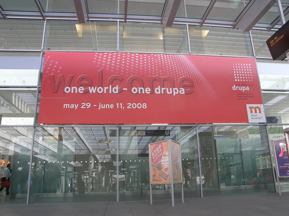 drupa print trade fair at Messe Düsseldorf