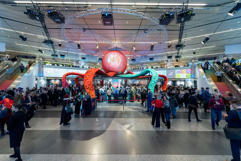 Entrance hall stands at ECR 2019 in Vienna