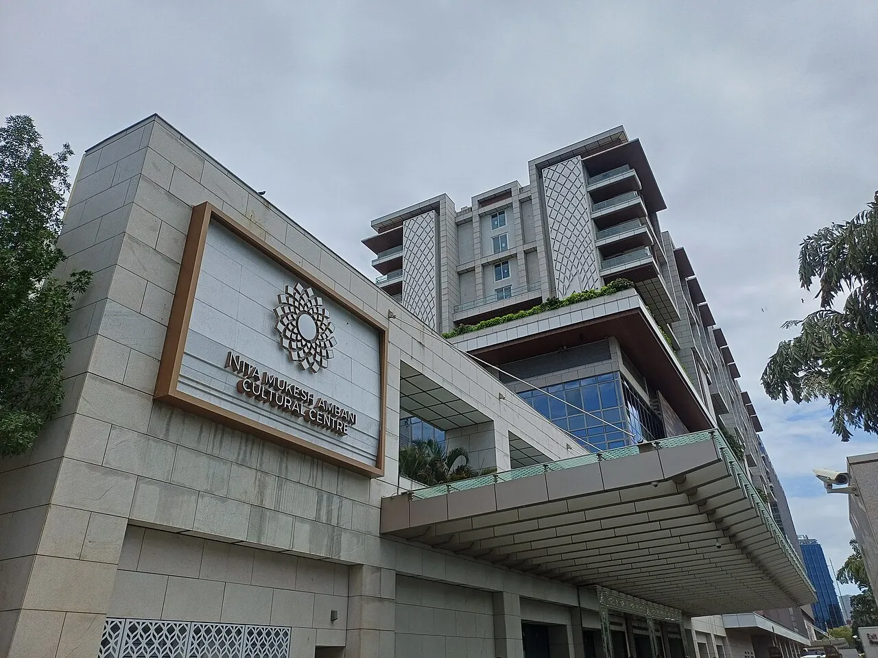 Entrance to Jio World Centre in Mumbai