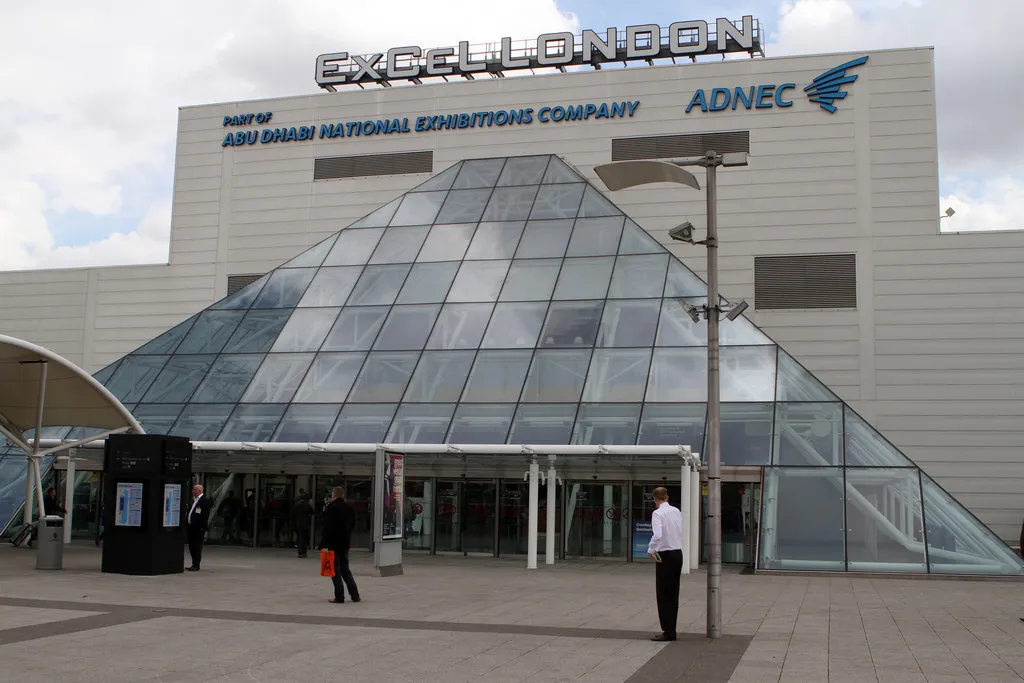 ExCeL London exhibition centre in the Docklands