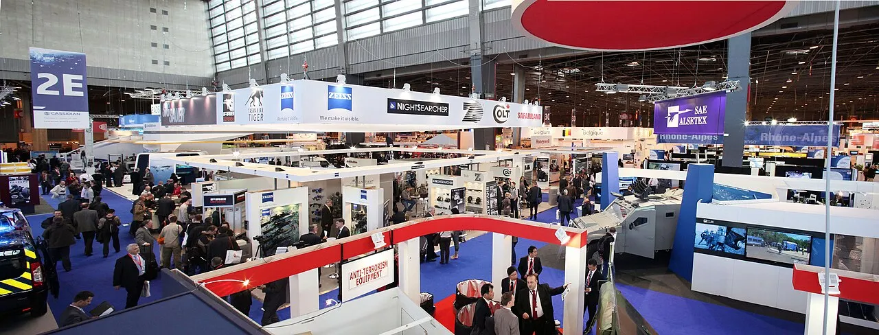 Exhibition floor at Milipol Paris