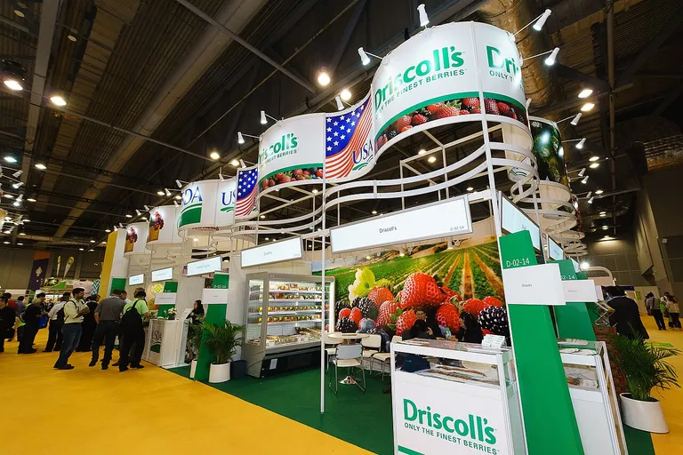 Exhibition hall at Fruit Logistica in Berlin