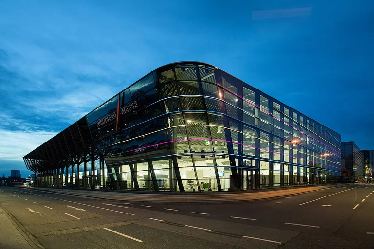 Exhibition hall at NürnbergMesse, home of SPS