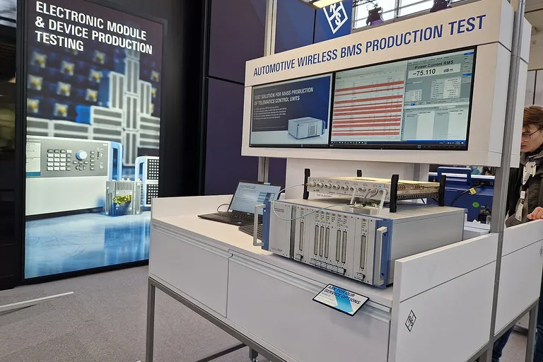 Exhibitor stand at productronica 2023 in Munich