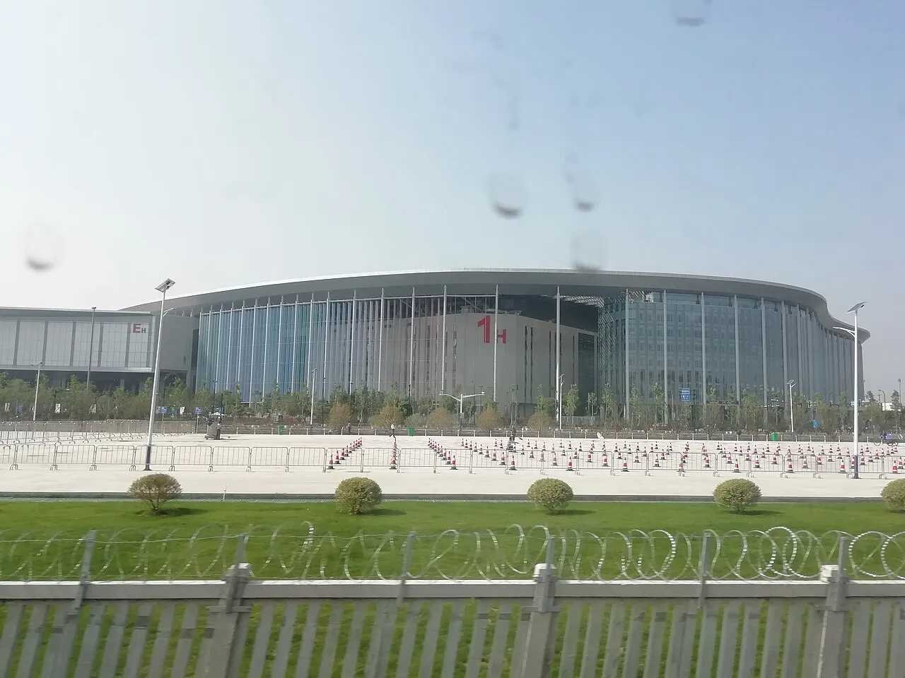 Exterior of the National Exhibition and Convention Center in Shanghai, home of CIIE