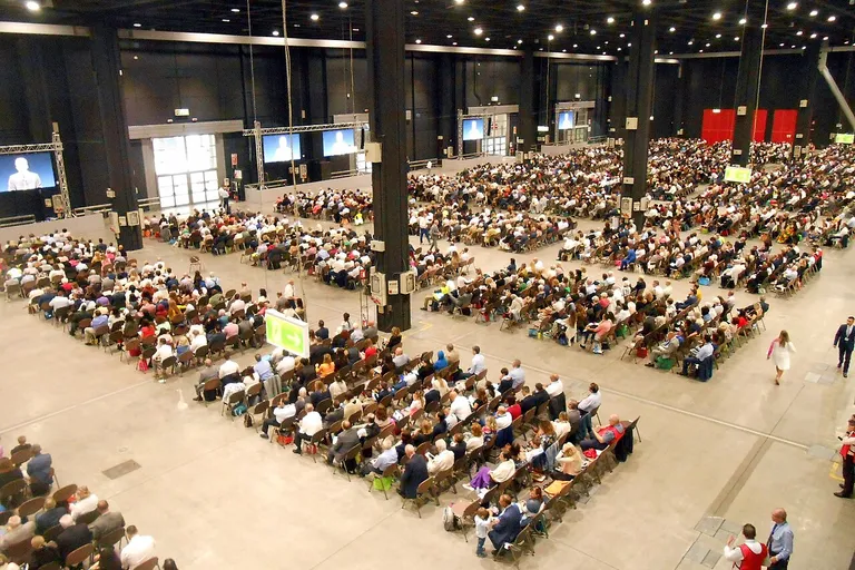 Hall at Allianz MiCo, the Milan Convention Centre