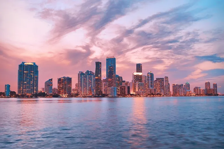 Houston high-rises beside the water