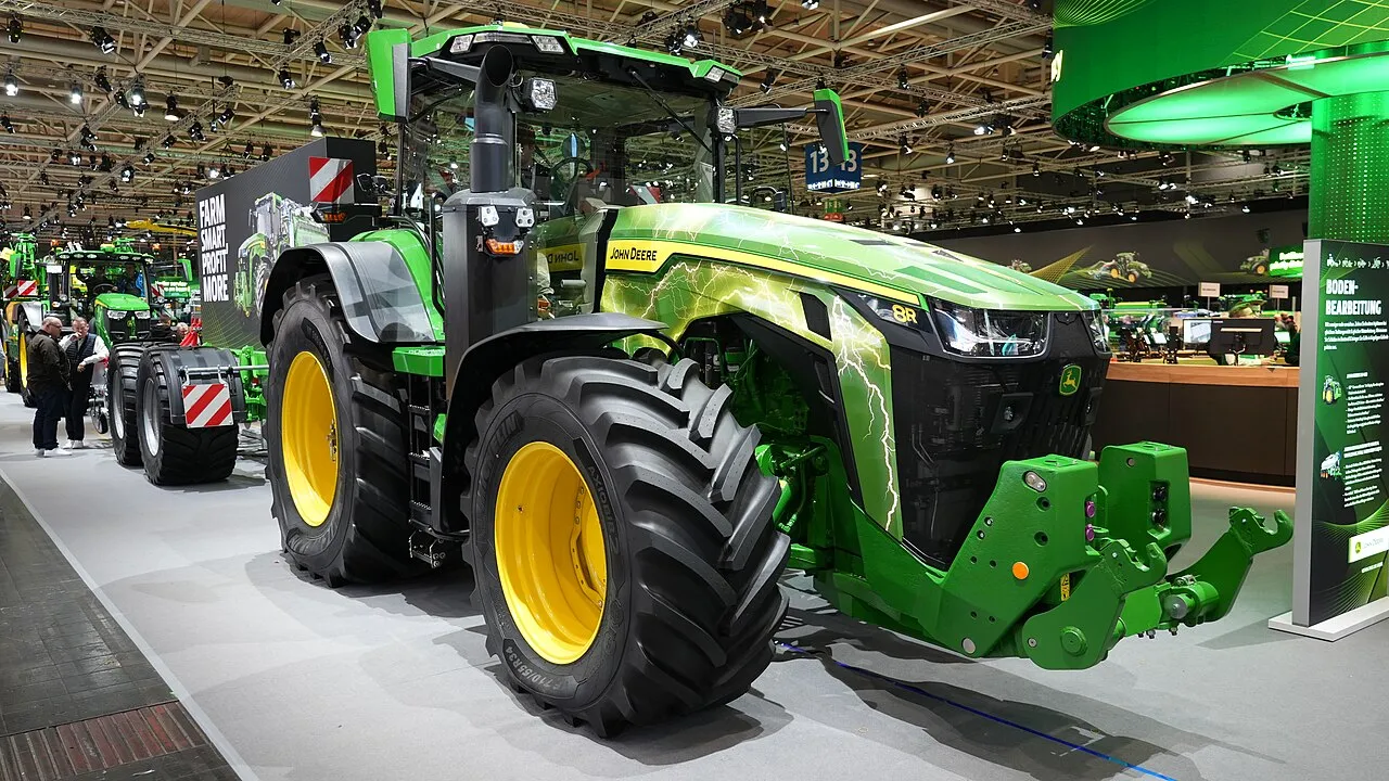 John Deere 8R 410 tractor on display at Agritechnica 2023