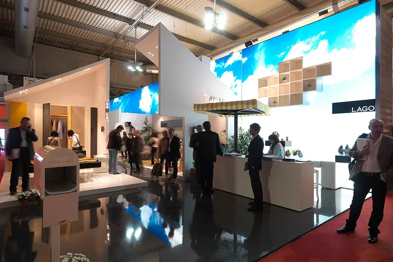 Lago furniture stand at Salone del Mobile in Milan