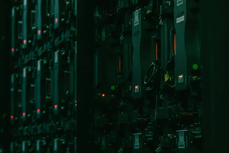 Large array of electronic equipment