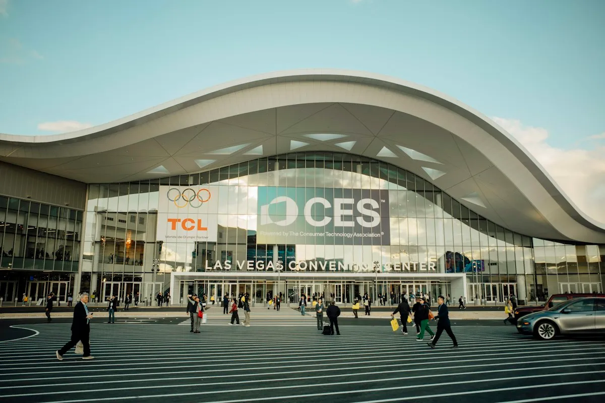 Las Vegas Convention Center with CES branding