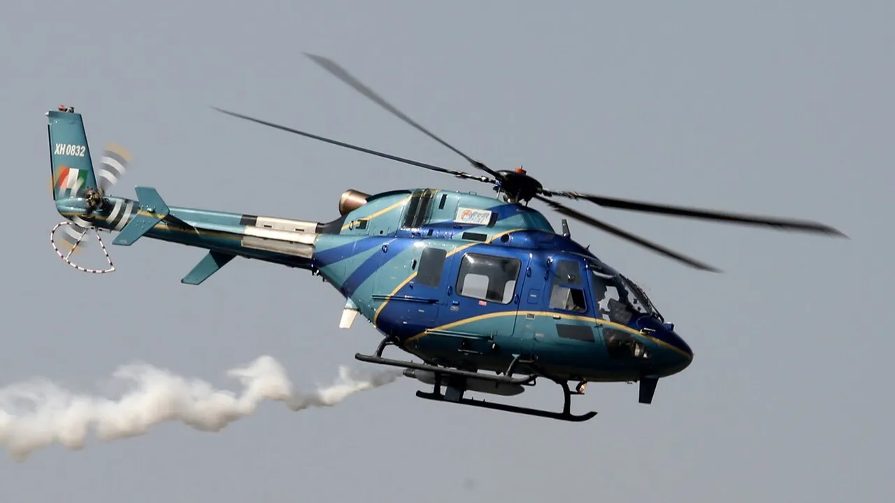 Light utility helicopter on display at Aero India 2025