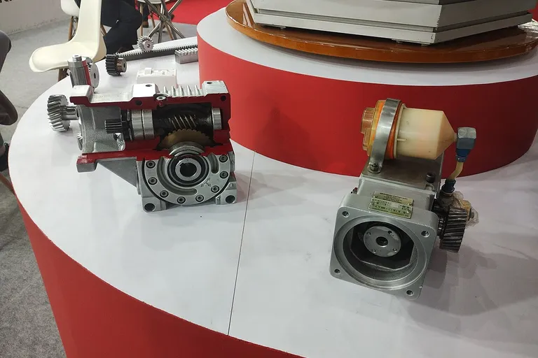 Machine tools on display at IMTEX 2025 in the Bangalore International Exhibition Centre
