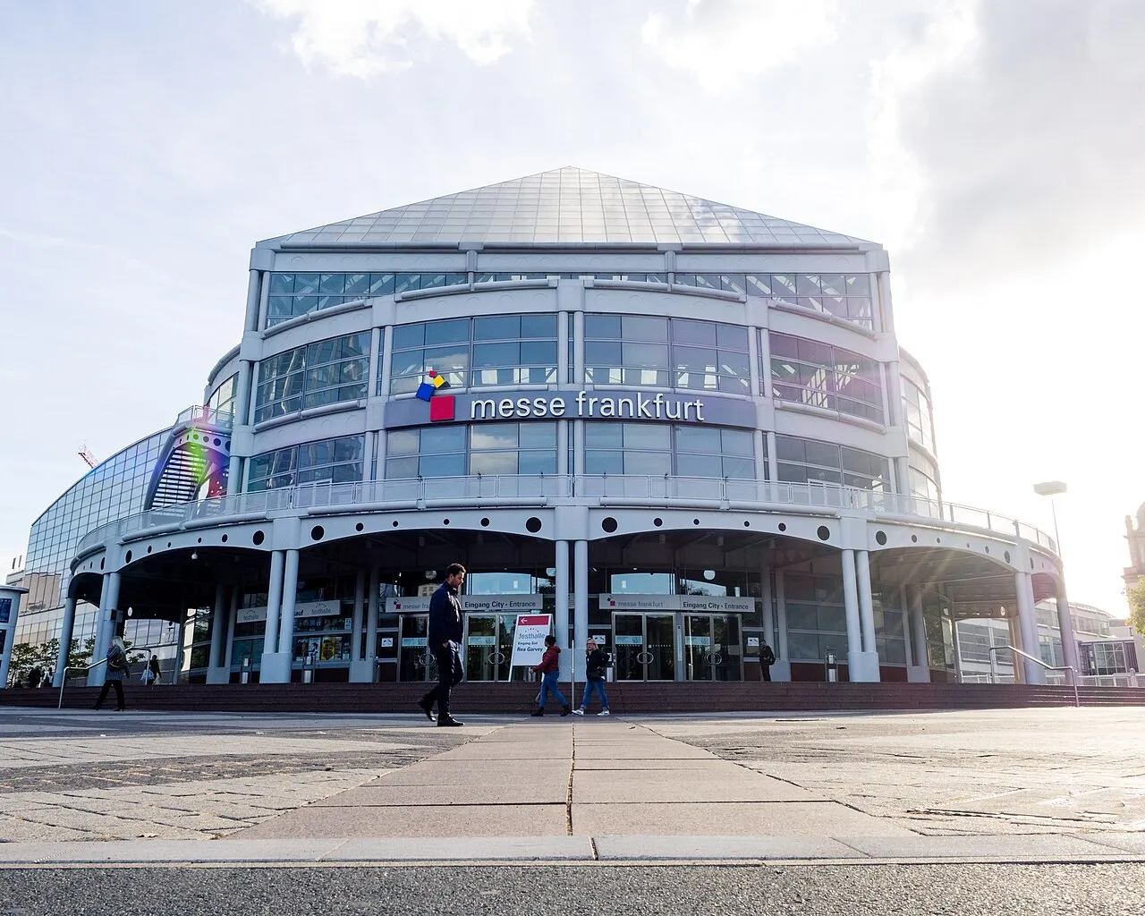 Main entrance of Messe Frankfurt