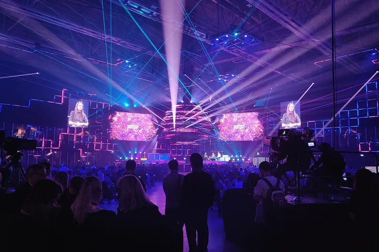 Main stage at Slush 2019 in Helsinki