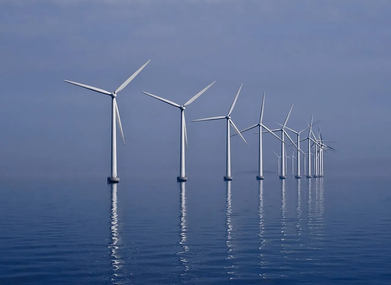 Middelgrunden offshore wind farm near Copenhagen