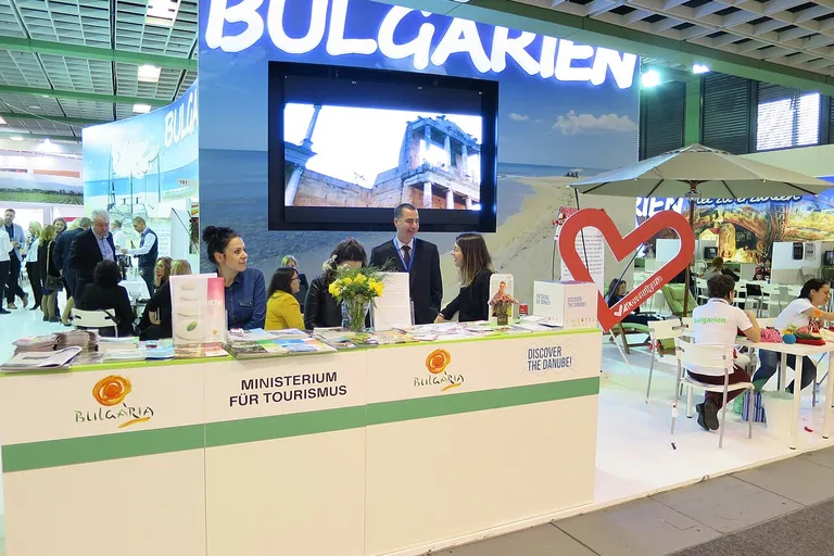 National tourism stand at an international travel trade fair