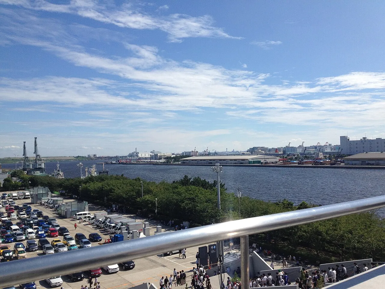Roof of Tokyo Big Sight exhibition centre