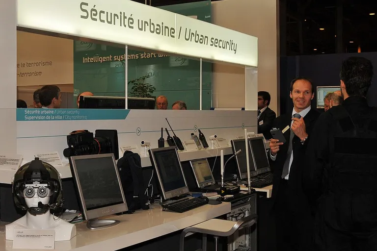 Security equipment stands at Milipol Paris