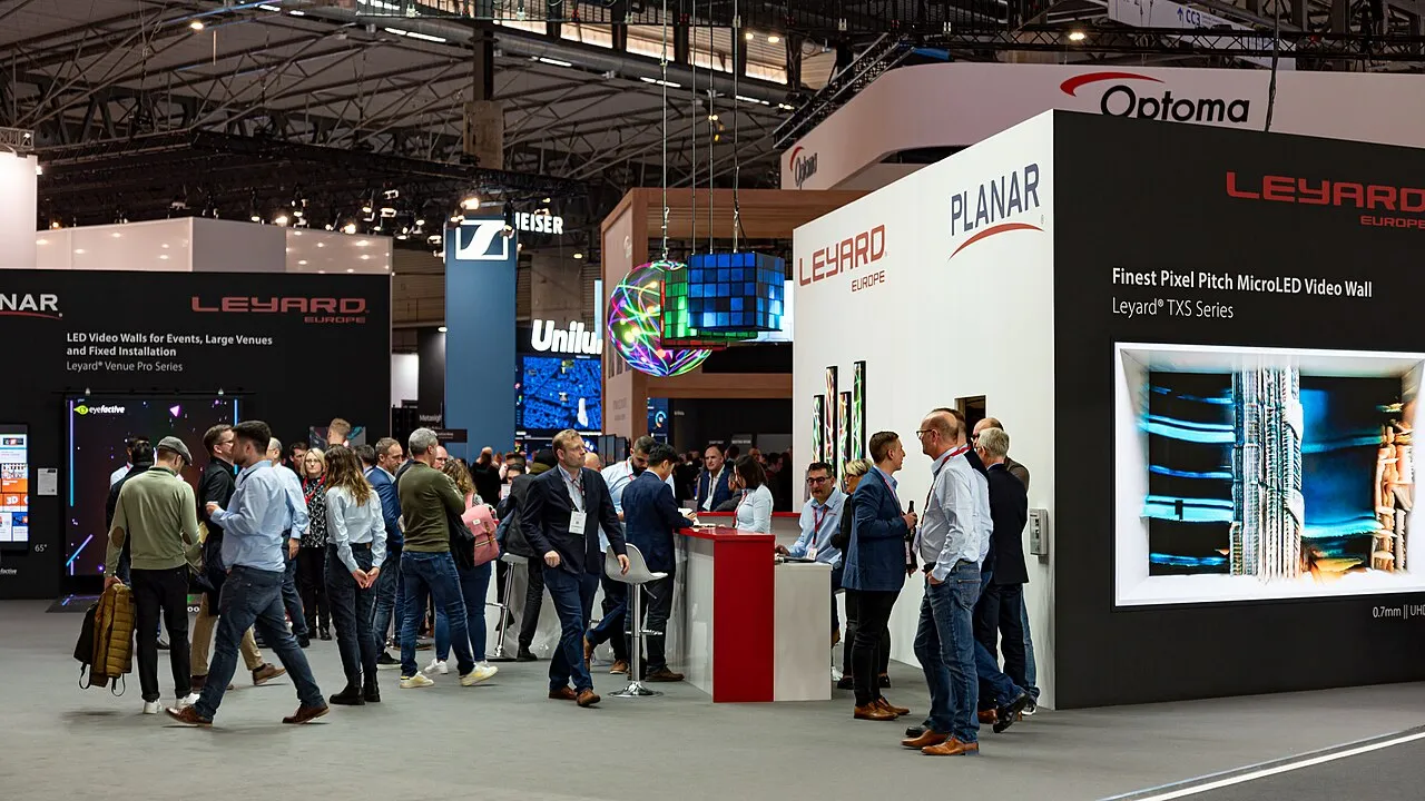 Show floor at ISE 2023, Fira Barcelona Gran Via