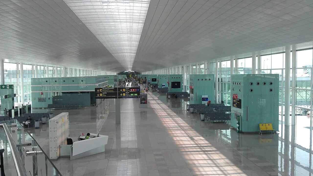Terminal 1 at Barcelona airport