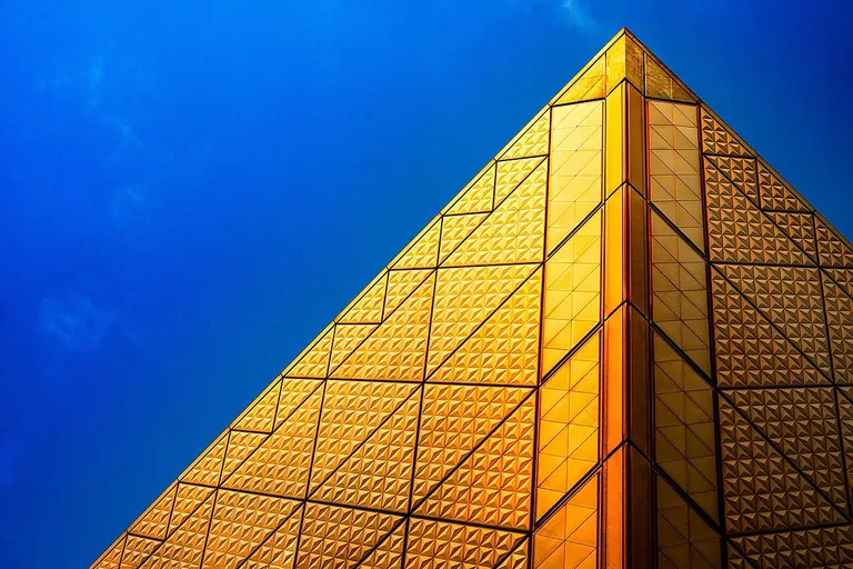 Tokyo Big Sight convention centre with its inverted pyramid design
