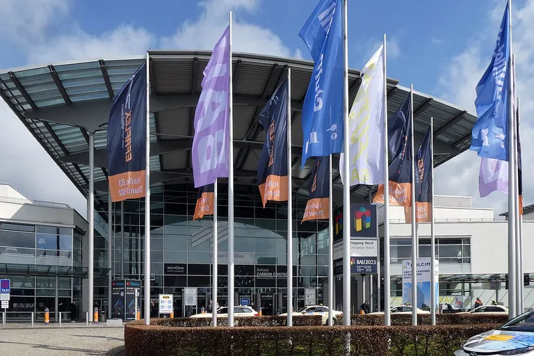 West entrance of Messe München during BAU 2023