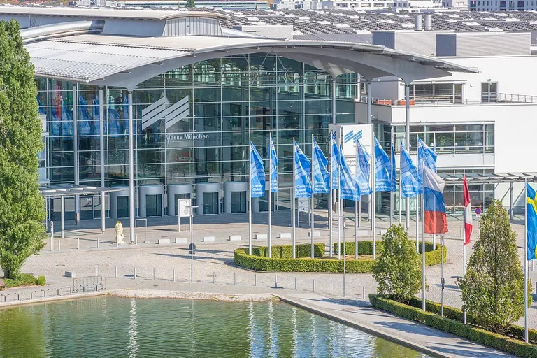 West entrance of Messe München, home of Expo Real